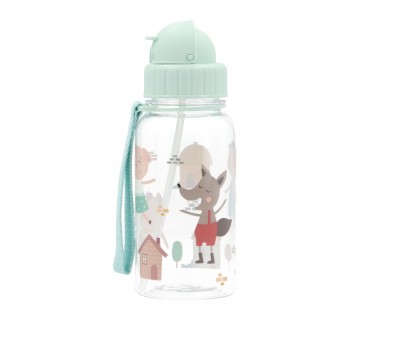 Botella Plástico The Three Little Pigs Personalizable