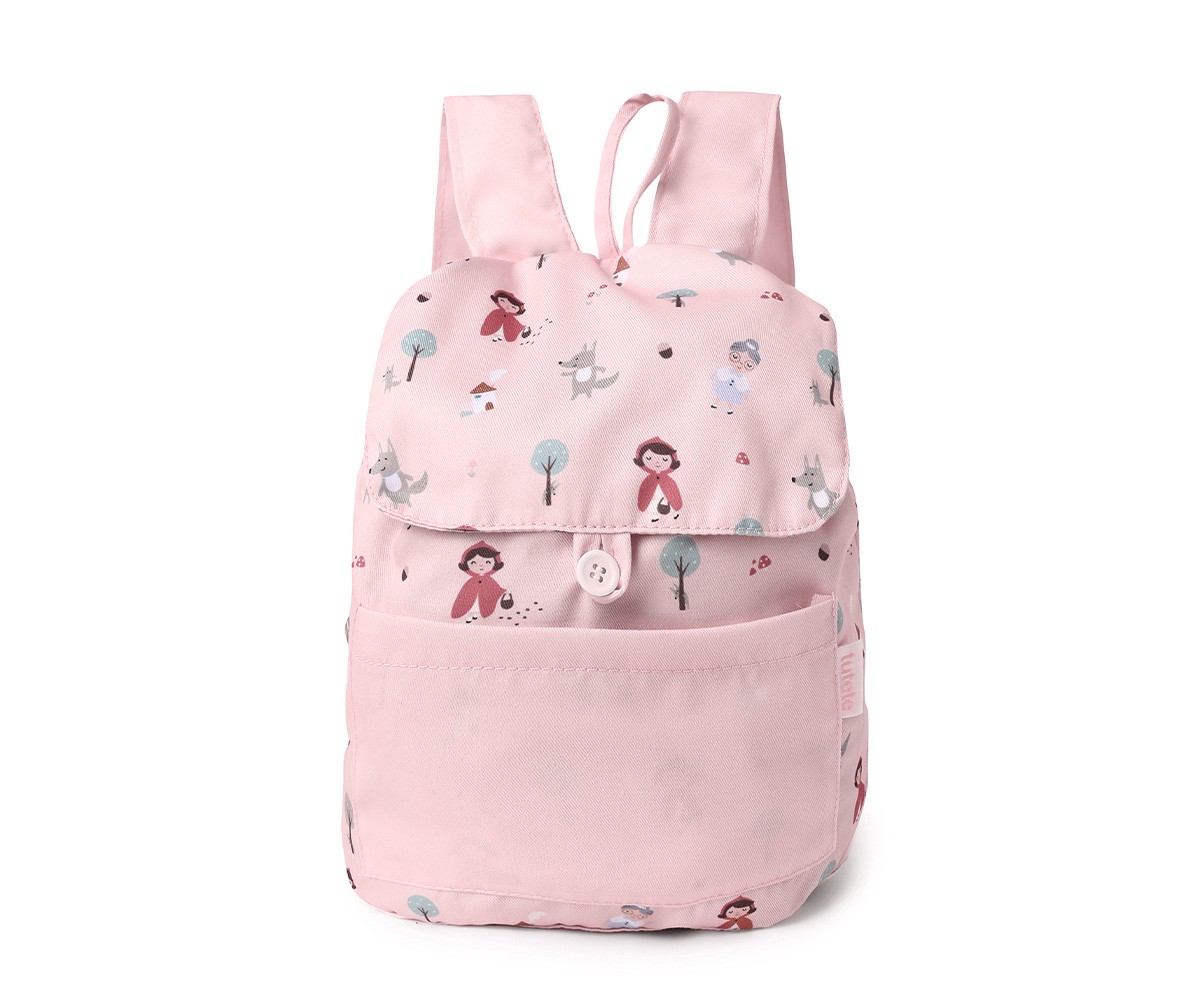 Mochila Pequeña Tela Little Red Personalizable