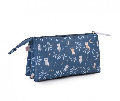 Estuche 3 Compartimentos Magical Forest Personalizable