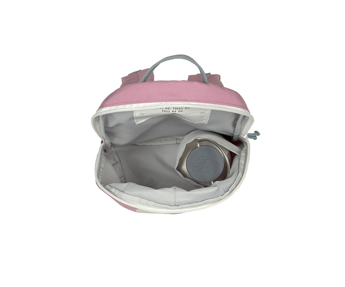 Mochila infantil Mini Penguin Rose personalizável