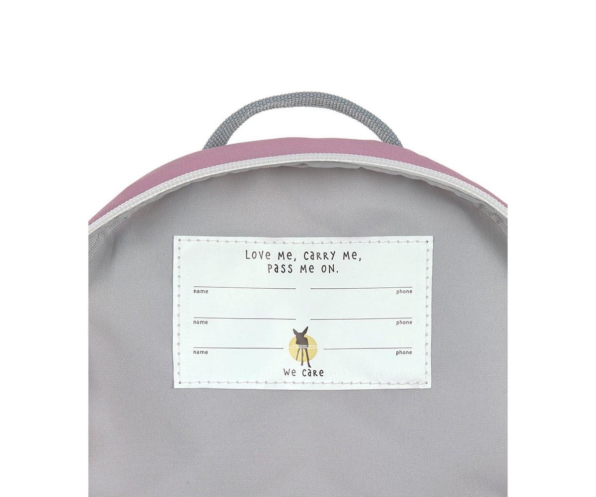 Mochila infantil Mini Penguin Rose personalizável