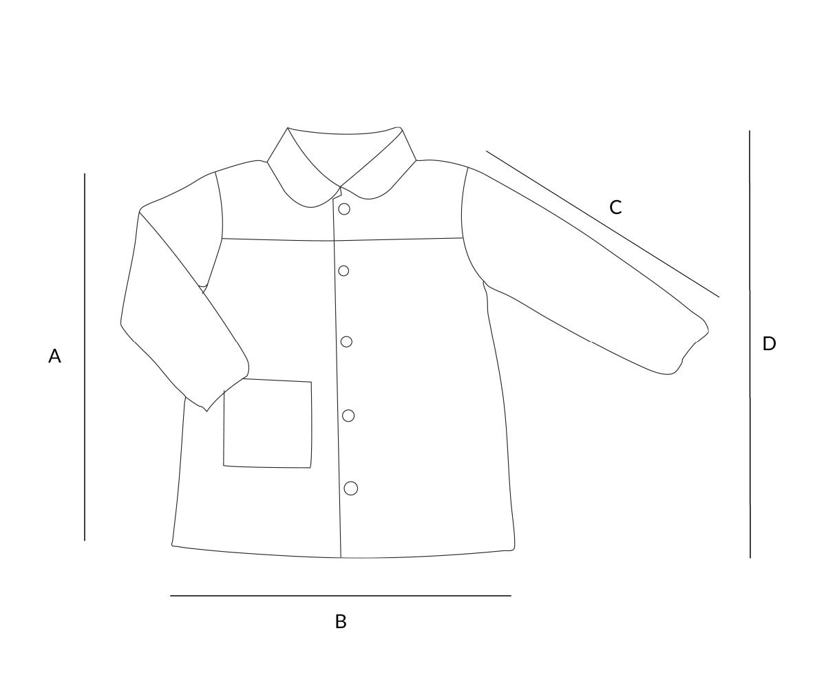 Tablier à Boutons Geometric Nature Personnalisable