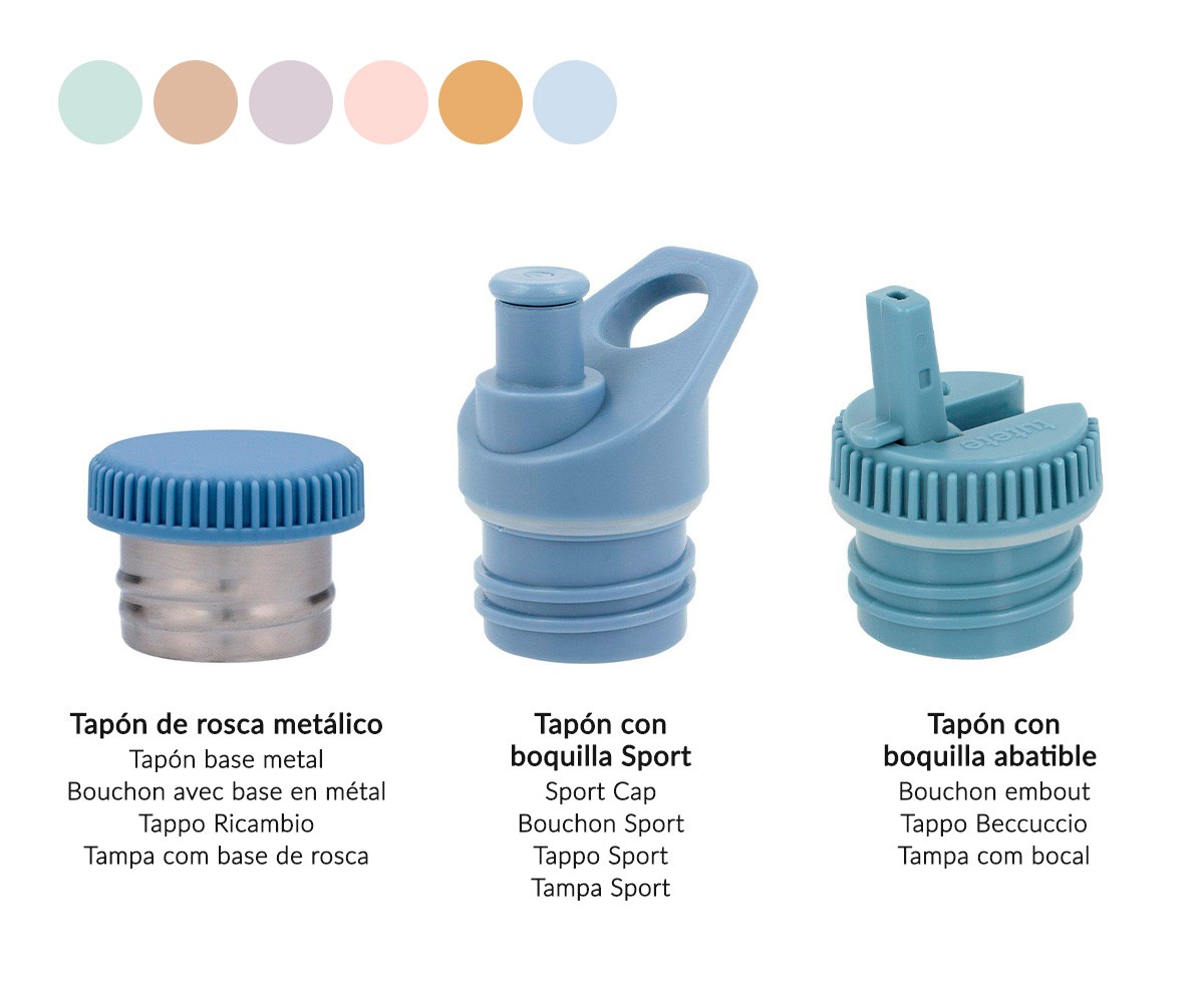 Tapón con Boquilla para Botella Acero Sand