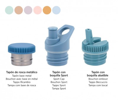 Tapón Sport Mustard para Botella Acero Tutete