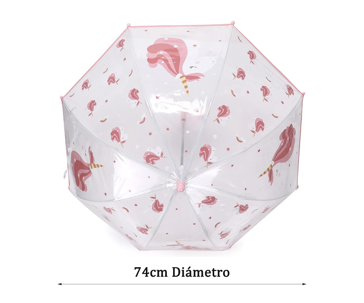 Ombrello Trasparente Tutete Magical Unicorn