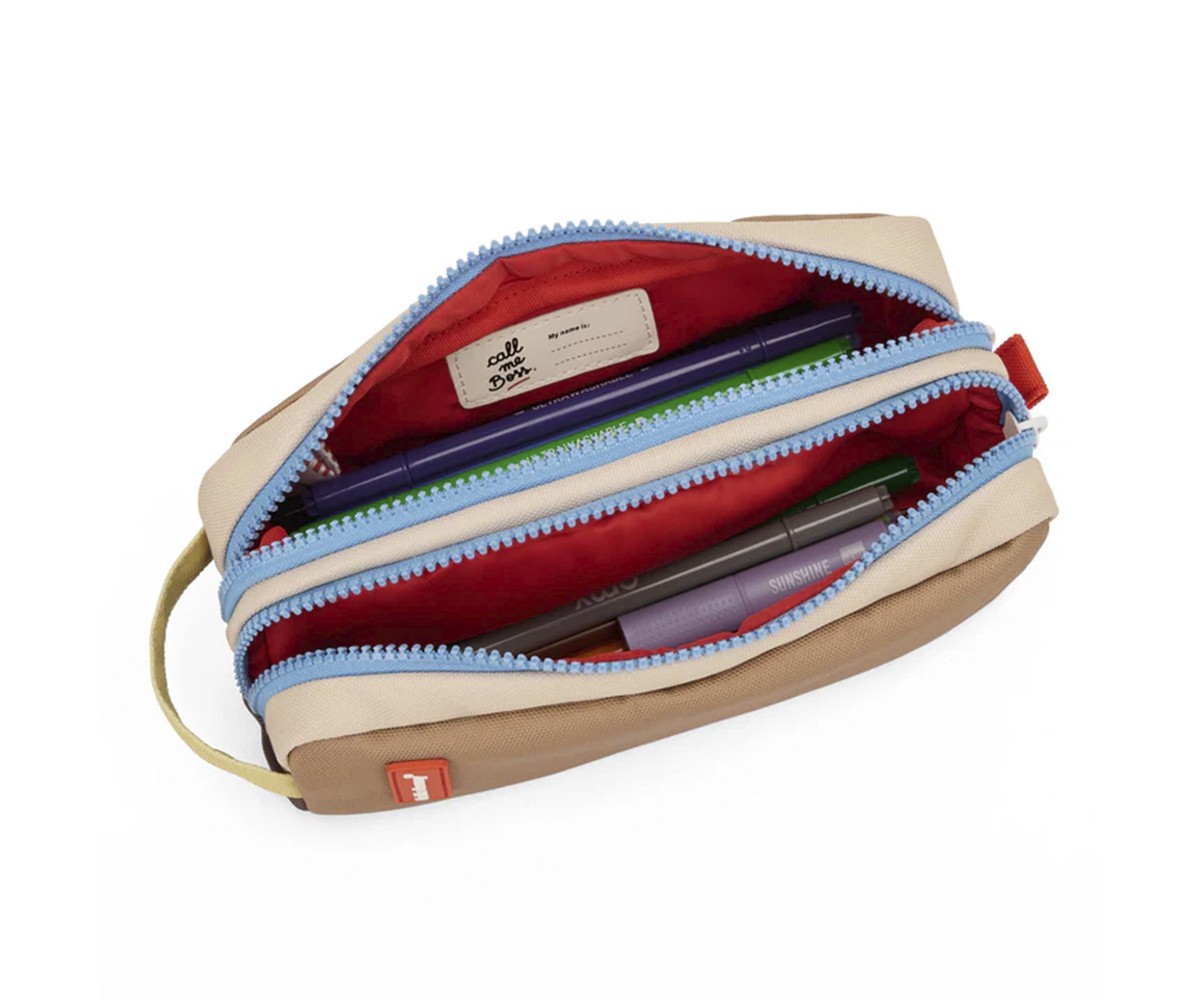 Estuche Doble Compartimento Mini Walnut Personalizable