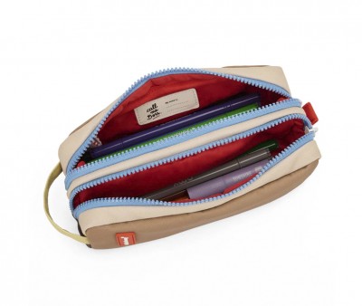 Estuche Doble Compartimento Mini Walnut Personalizable