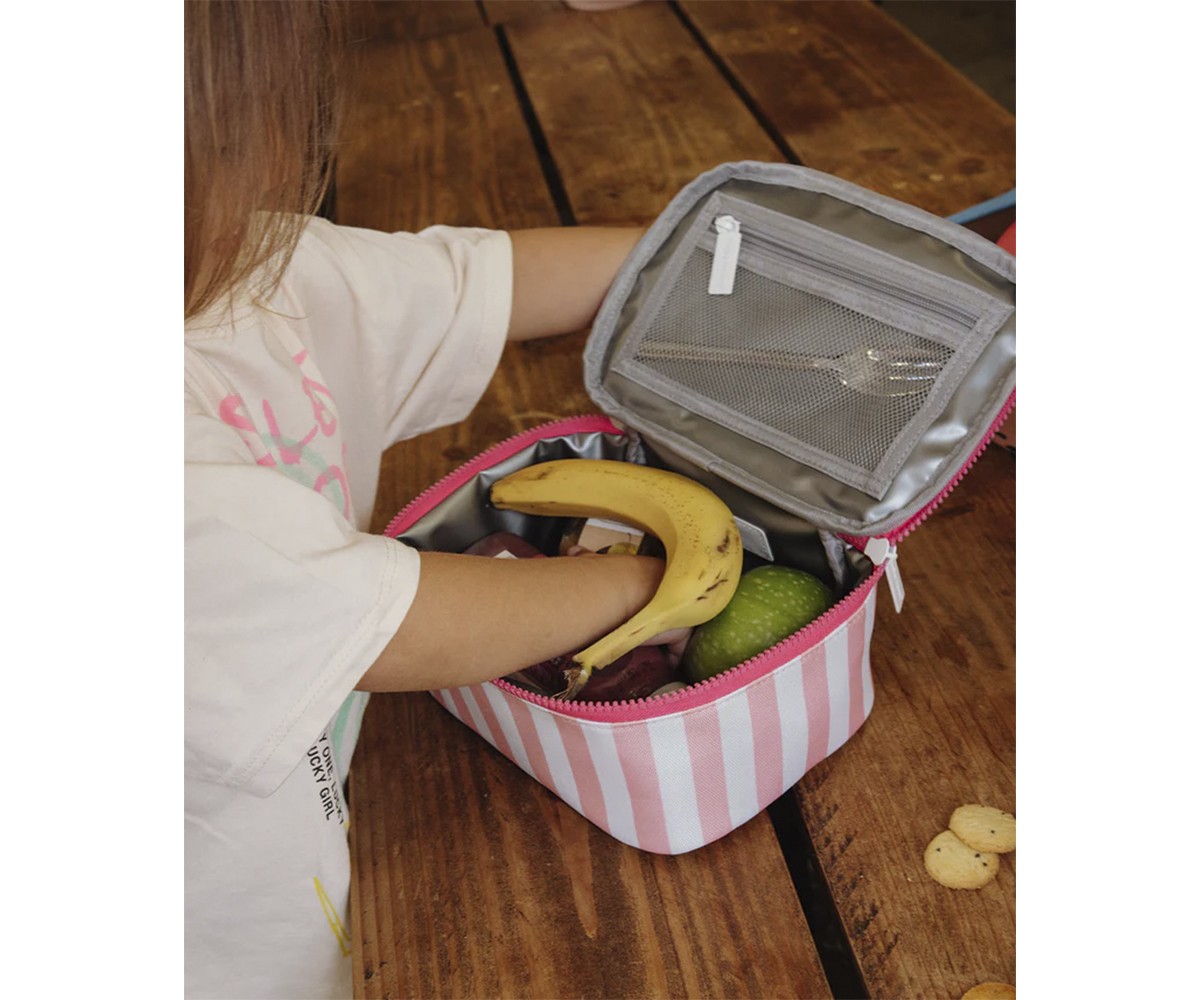 Lunch Bag Pink Stripes