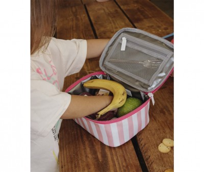 Lunch Bag Pink Stripes