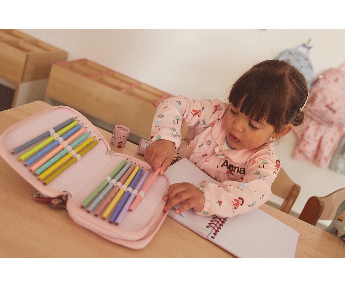 Bata com botões Personalizáveis Little Red