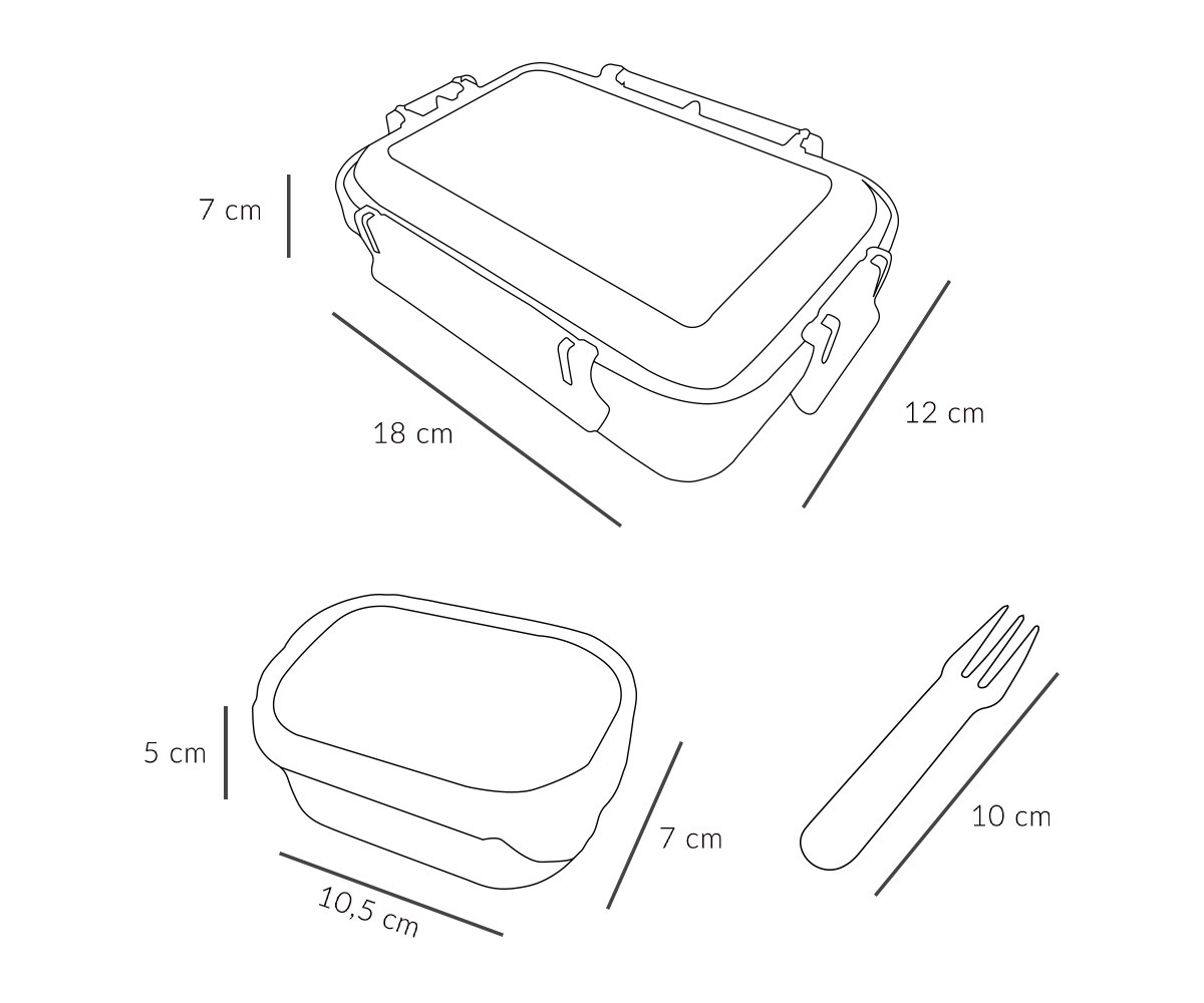 Bento Lunch Box Little Red