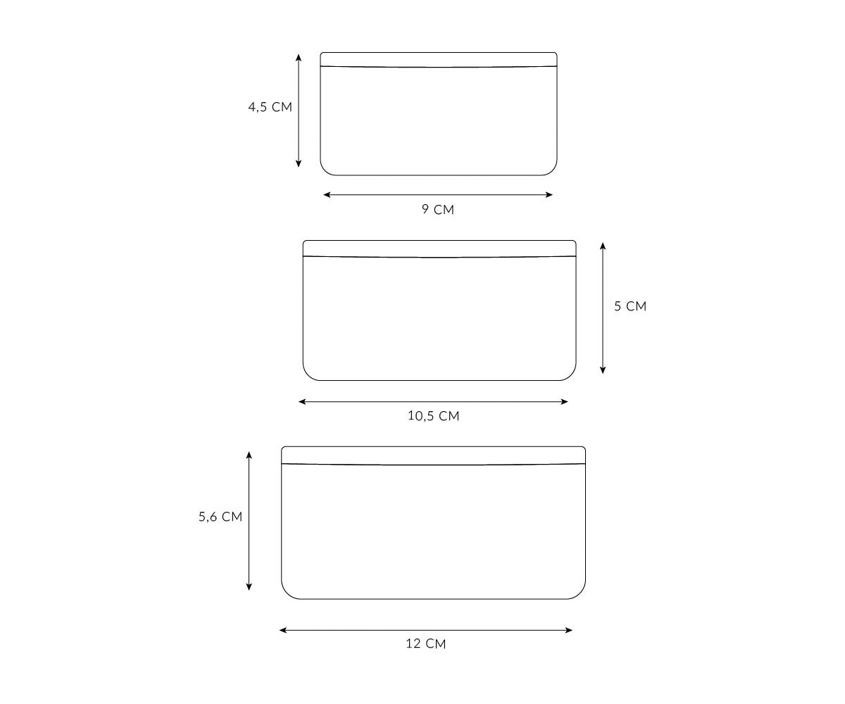 3 Boîtes à Lunch Geometric Nature