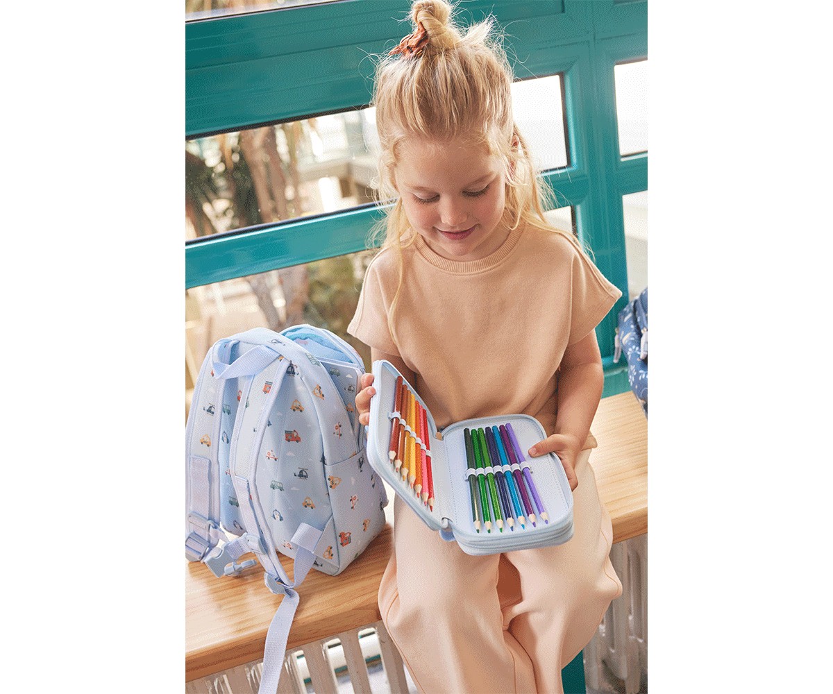 Astuccio Plumier Doppio Tutete City Cars