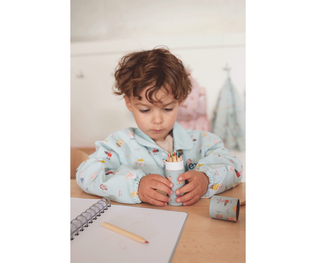 Tube de 12 Crayons de Couleur The Three Little Pigs