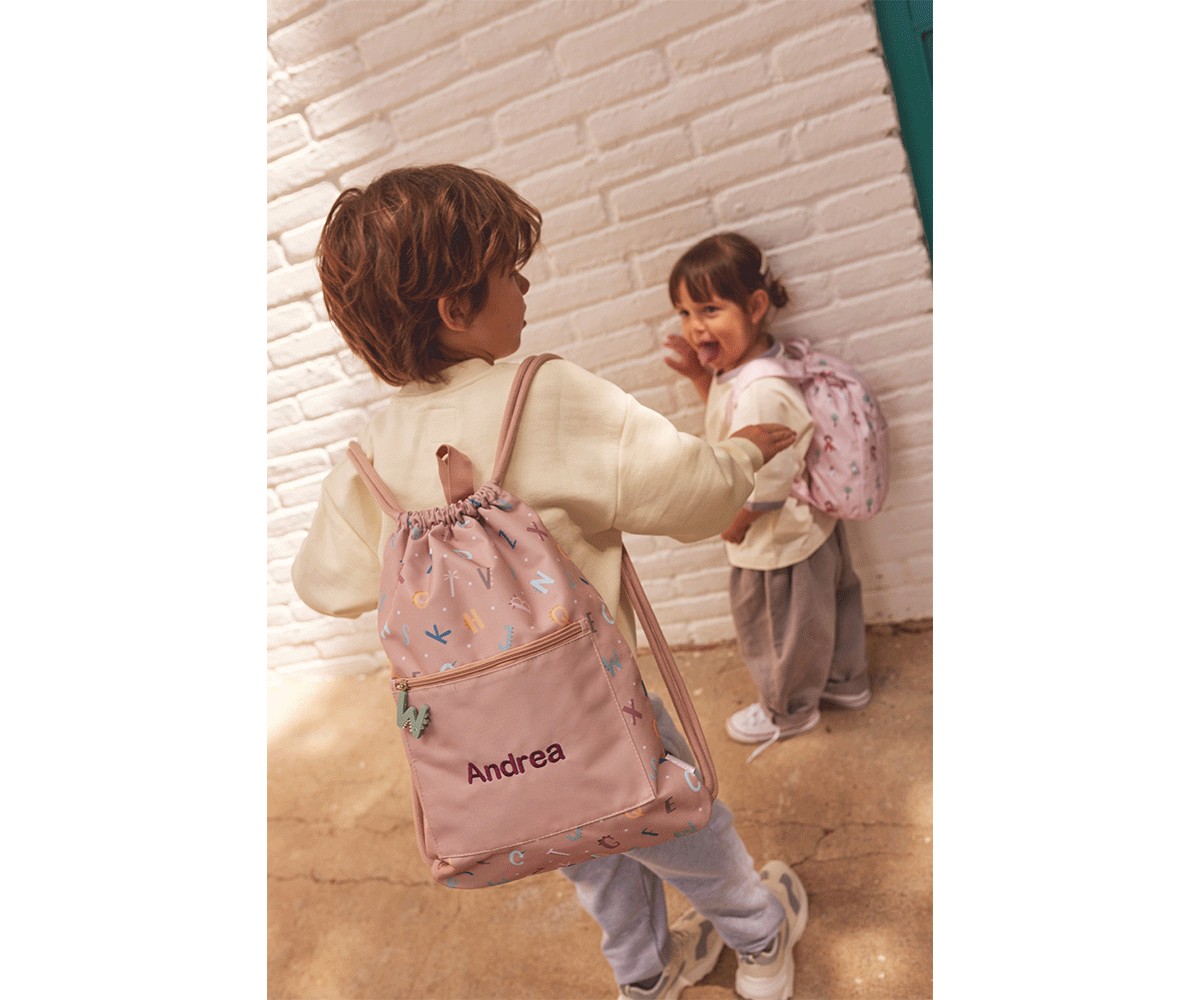 Sac à Dos Ficelle Imperméable Funny Letters Personnalisable