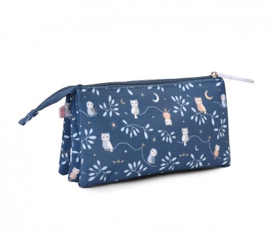 Estuche 3 Compartimentos Magical Forest Personalizable