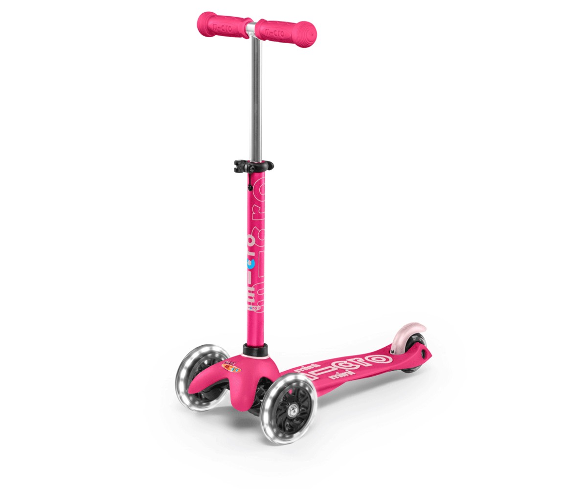 Patinete Mini Micro Deluxe Rosa Luces LED