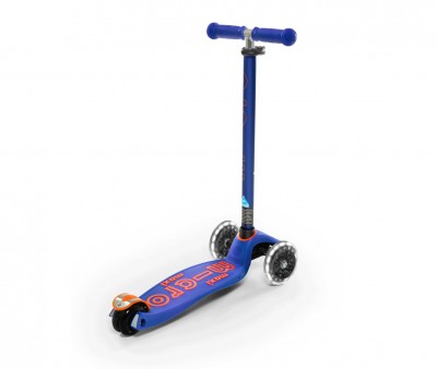 Patinete Maxi Micro Deluxe Azul Luces LED