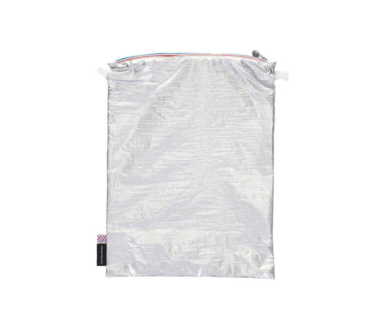 Bolsa Ginásio Prateada Metálica