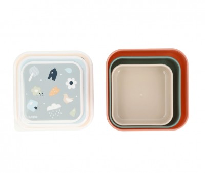 3 Cajas Almuerzo Geometric Nature