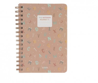 Libreta Escolar Funny Letters