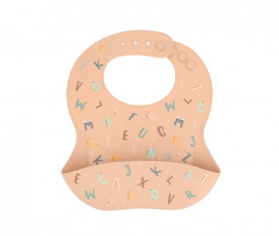 Babero Silicona Funny Letters