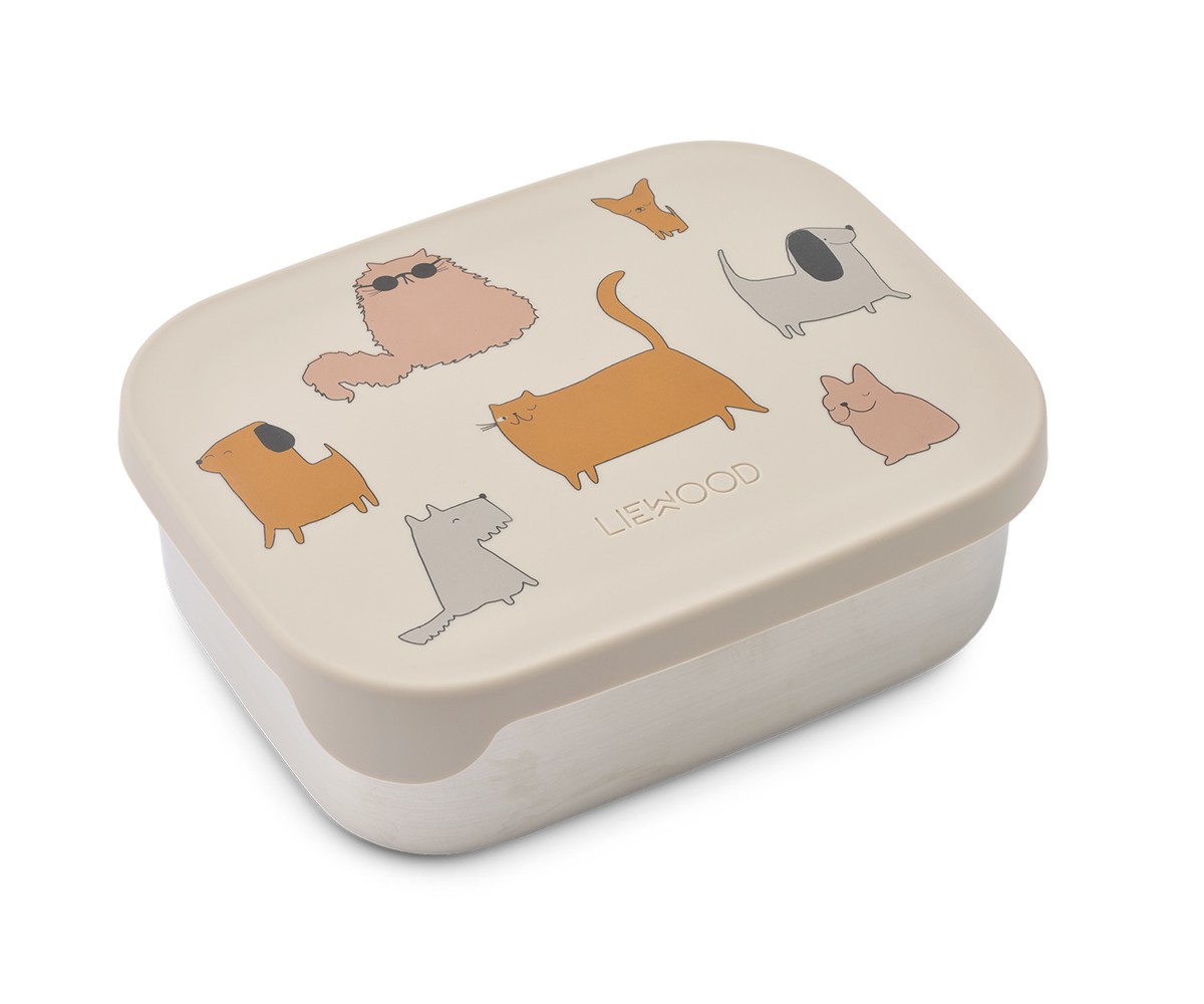 Lunch Box Arthur Inox Cats and Dogs/Sandy