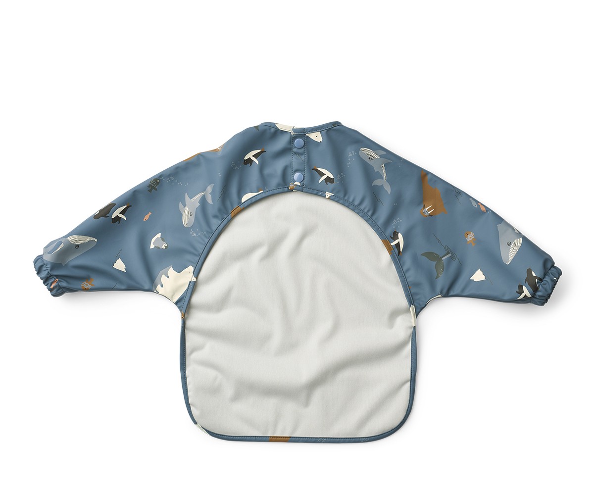 Bavoir à Manches Longues Merle Artic Sea/Ocean View