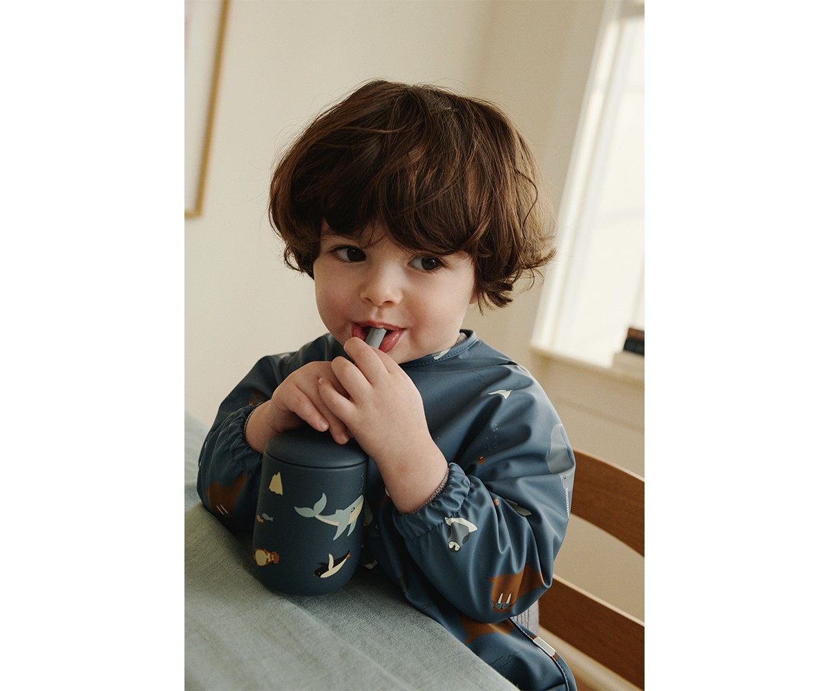 Bavoir à Manches Longues Merle Artic Sea/Ocean View