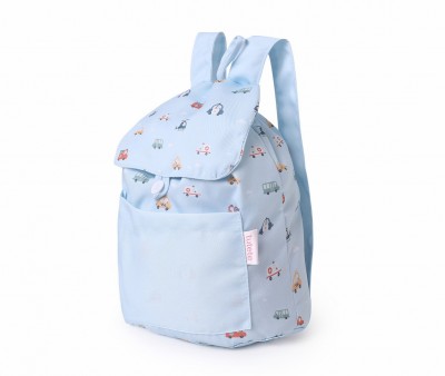 Mochila Pequeña Tela City Cars Personalizable