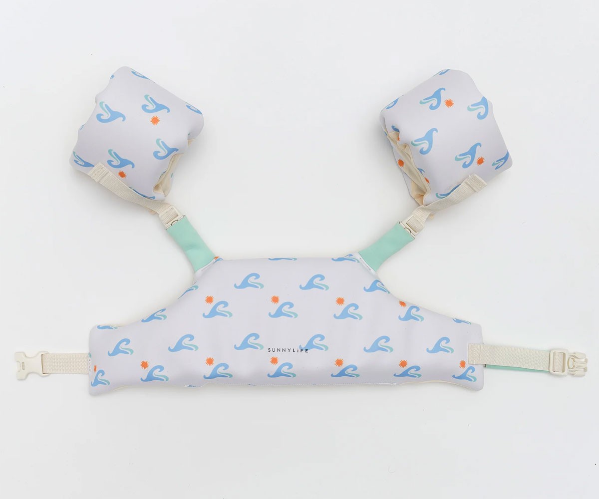 Colete Sid the Seagull Blue Wave com braçadeiras