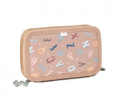 Estuche Plumier Doble Funny Letters