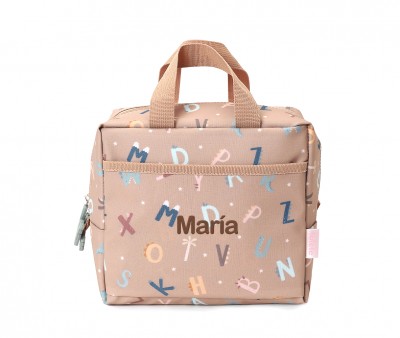 Bolsa Merienda Térmica Funny Letters Personalizable