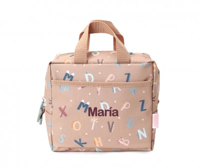 Bolsa Merienda Térmica Funny Letters Personalizable