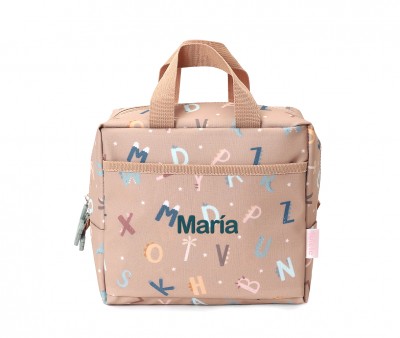 Bolsa Merienda Térmica Funny Letters Personalizable