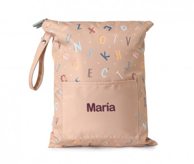 Bolsa Impermeable Grande Funny Letters Personalizable