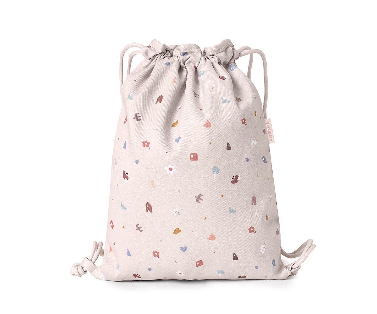 Mochila Saco Tela Geometric Nature Personalizable