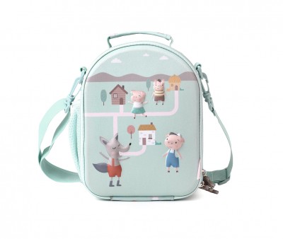 Bolsa Merienda Térmica 3D The Three Little Pigs Personalizable