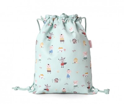 Mochila Saco Tela The Three Little Pigs Personalizable