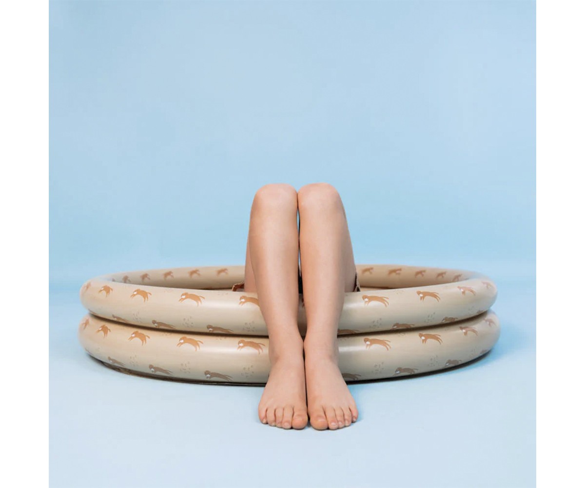 Piscina Hinchable Pequeña Brown Leopard Animal 100 cm