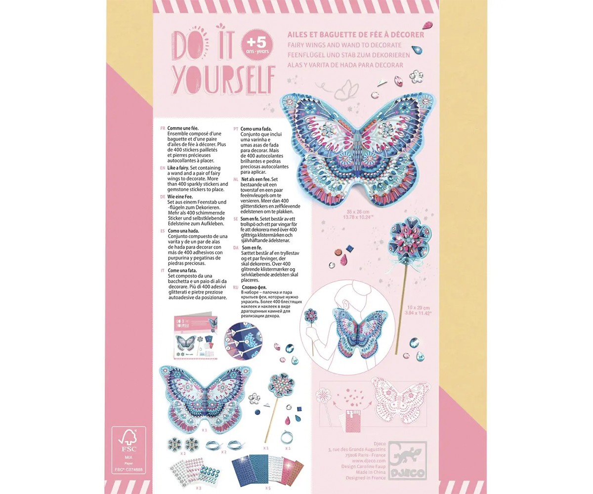 DIY Ali di Fata con Bacchetta Magica