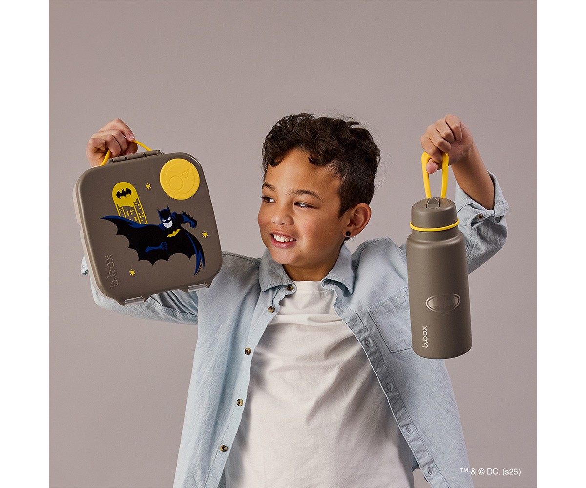Garrafa térmica Batman com bico dobrável e alça 1L
