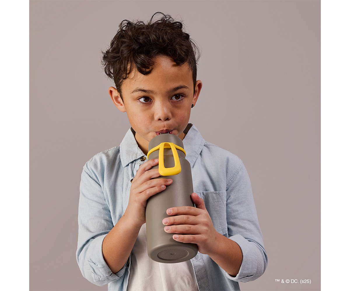 Garrafa térmica Batman com bico dobrável e alça 1L