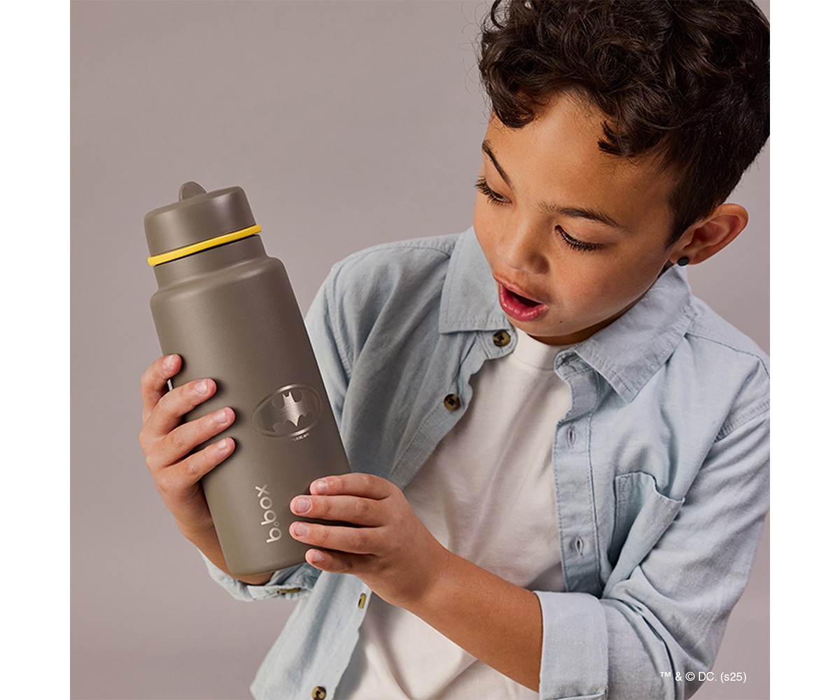 Garrafa térmica Batman com bico dobrável e alça 1L