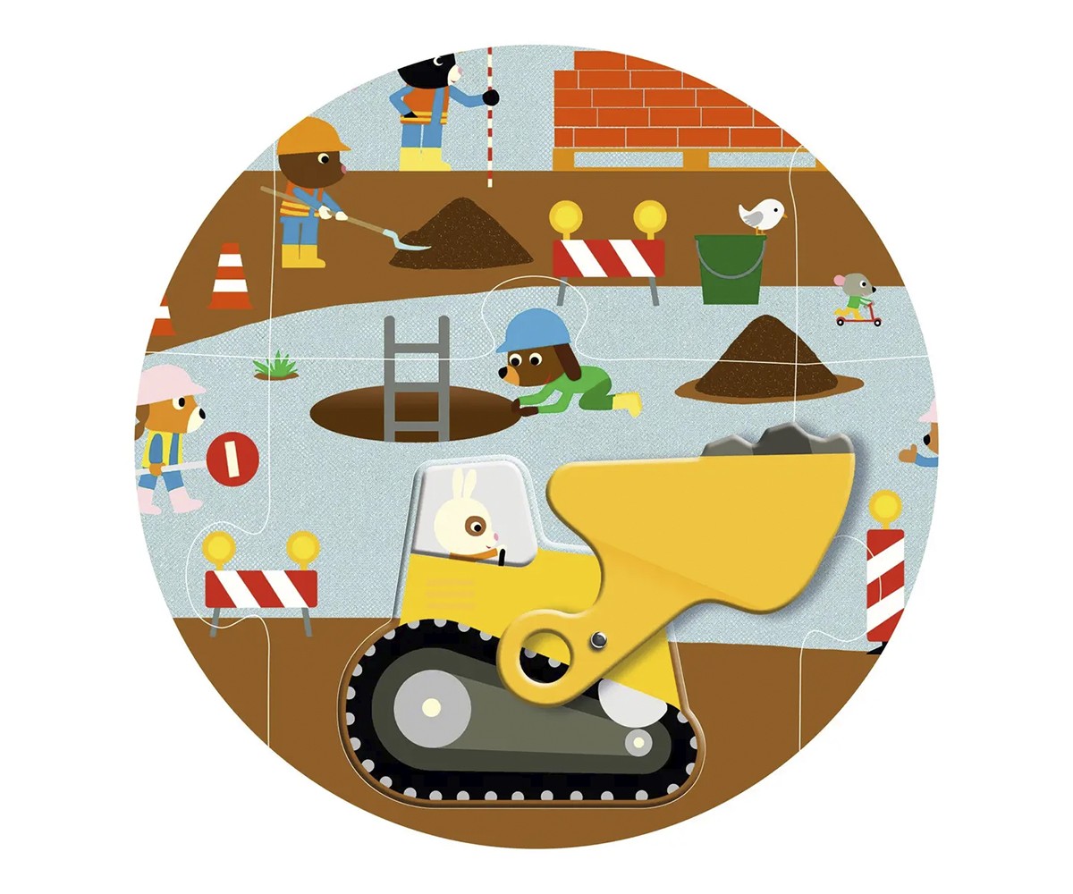 Puzzle Gigante Sitio de Construcción