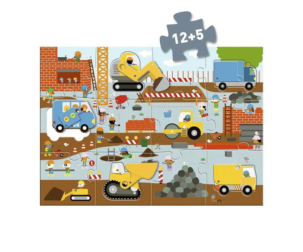 Puzzle Gigante Sitio de Construção