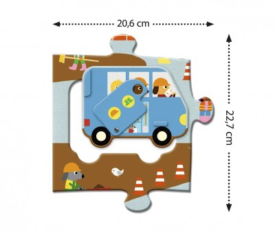 Puzzle Gigante Sitio de Construção