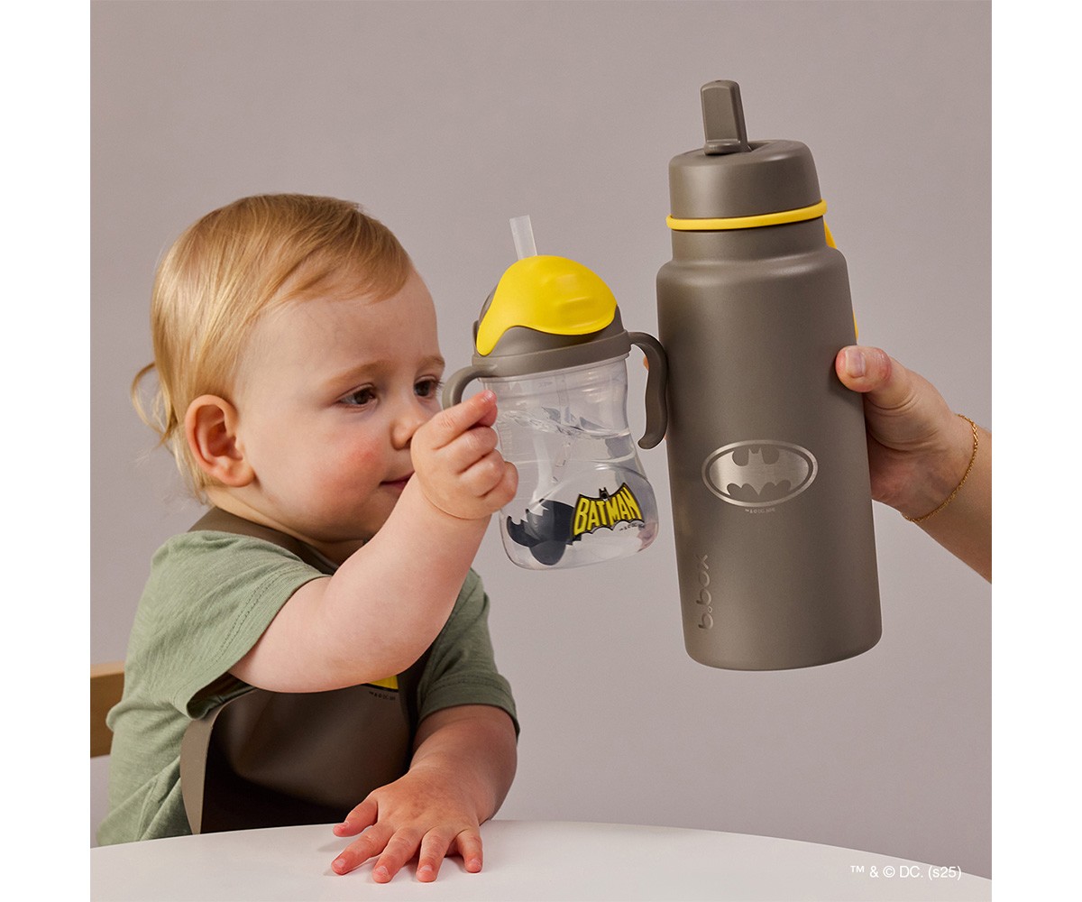 Taza con Pajita Flexible Batman