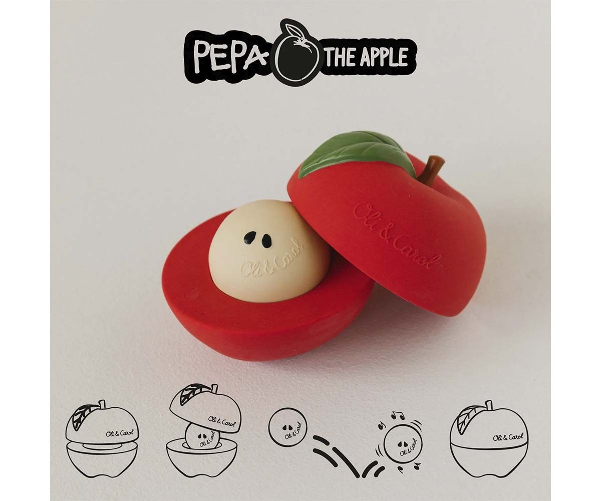 Apple Juguete Apilable y Pelotita Sonajero