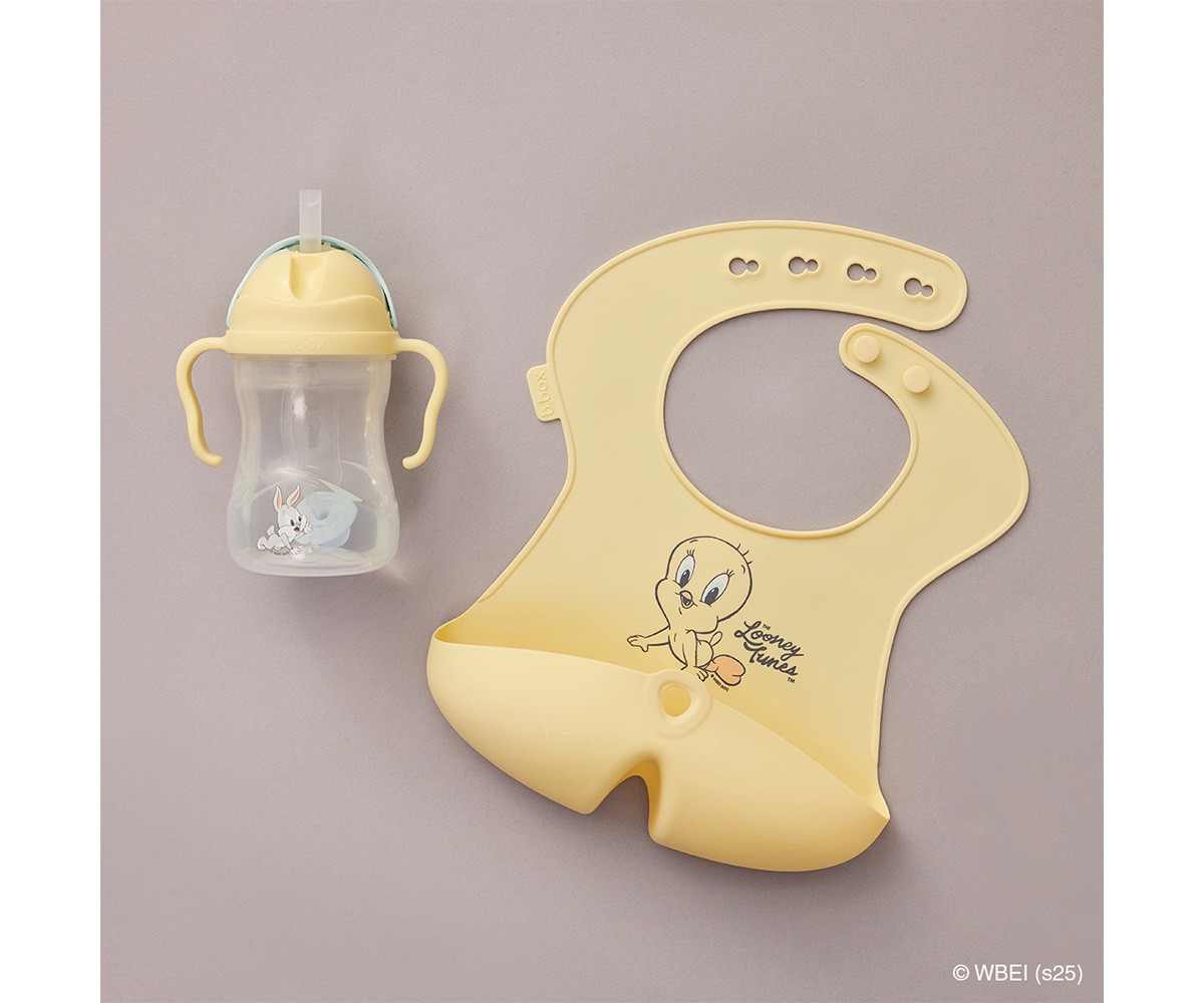 Babero Silicona Enrollable Looney Tunes